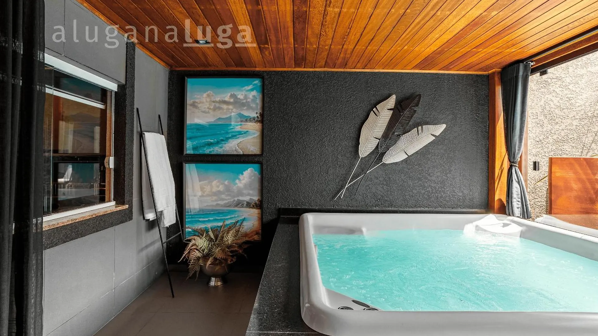 Ferienhaus Luxury Spa House - Com Piscina E Jacuzzi Palhoça