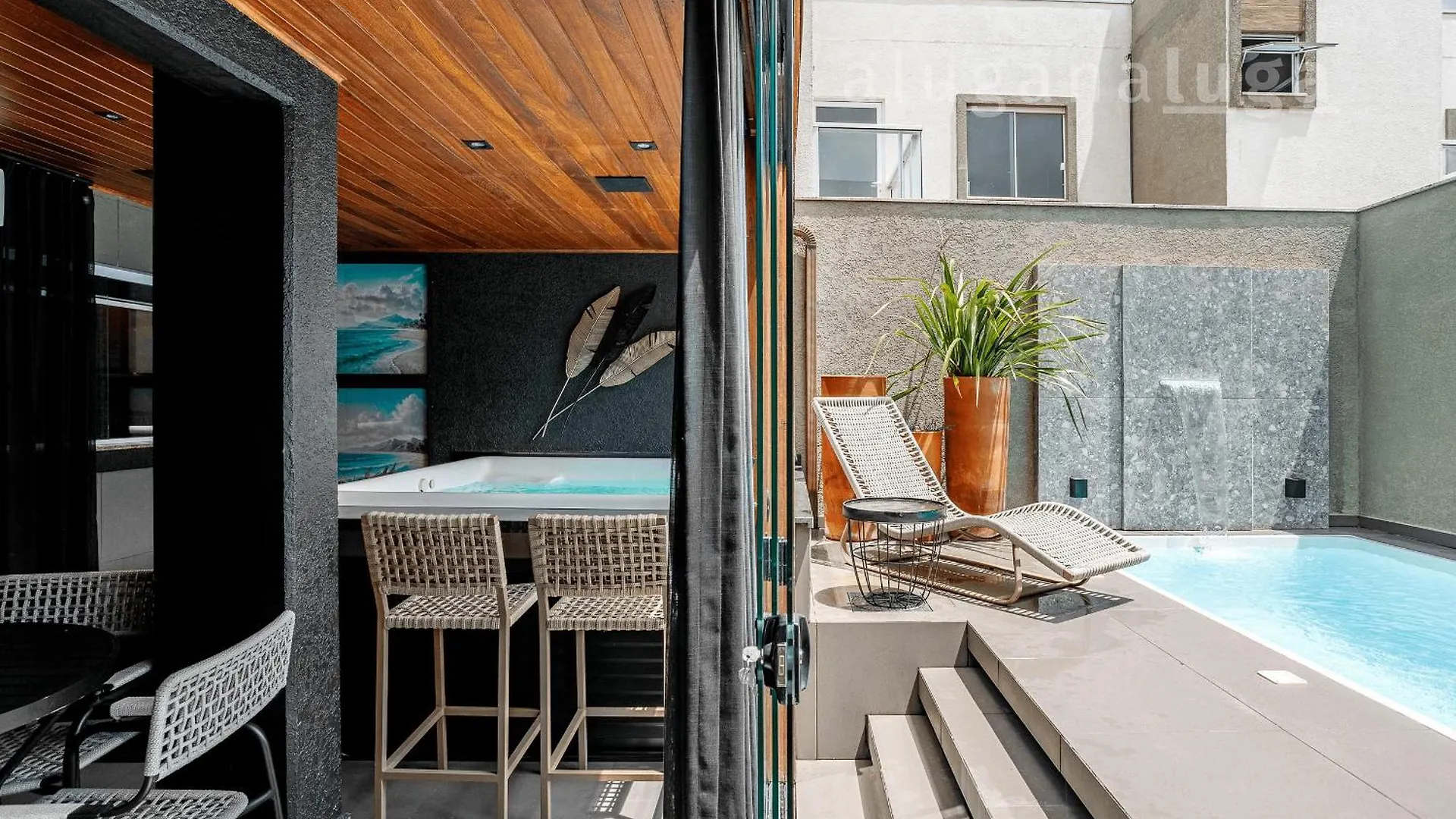 Luxury Spa House - Com Piscina E Jacuzzi Palhoça Ferienhaus